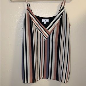 Vertical stripe tank top